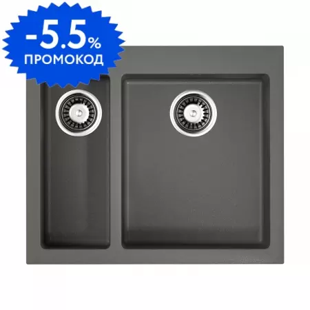 Мойка для кухни «Omoikiri» Bosen 59 2 PL 59/50 искусственный камень платина