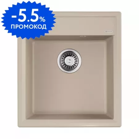 Мойка для кухни «Omoikiri» Daisen 46 SA 46/51 искусственный камень бежевая