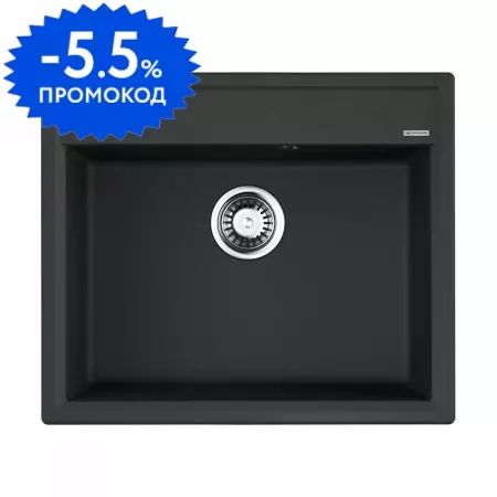 Мойка для кухни «Omoikiri» Daisen 60 BL 60/51 искусственный камень чёрная