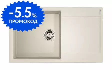 Мойка для кухни «Omoikiri» Daisen 86 PA 86/51 искусственный камень пастила