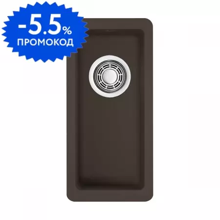 Мойка для кухни «Omoikiri» Kata 20 U DC 20/42 искусственный камень тёмный шоколад