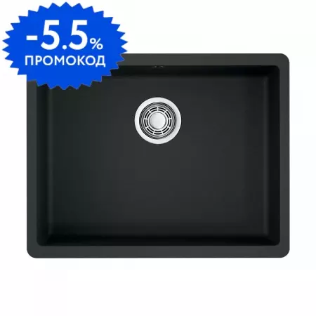 Мойка для кухни «Omoikiri» Kata 54 U BL 54/42 искусственный камень чёрная