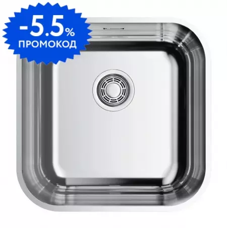 Мойка для кухни «Omoikiri» Omi 44 U/IF IN Quadro 45/45 нержавеющая сталь