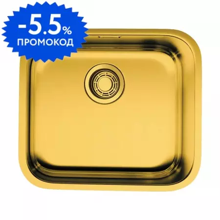 Мойка для кухни «Omoikiri» Omi 49 U AB 49/44 нержавеющая сталь латунь