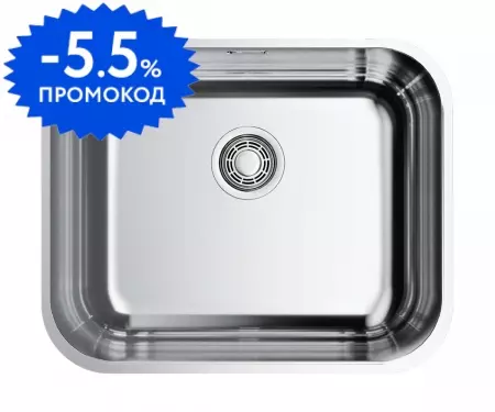 Мойка для кухни «Omoikiri» Omi 54 U/IF IN 55/45 нержавеющая сталь