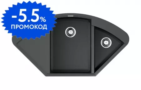 Мойка для кухни угловая «Omoikiri» Sakaime 105C PL 106/58 искусственный камень платина