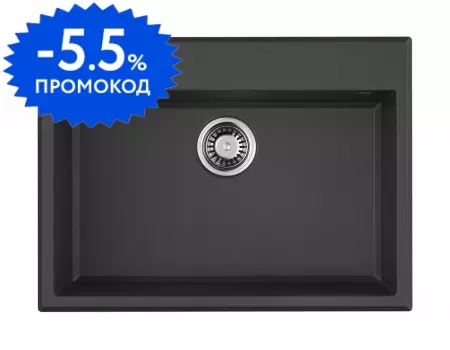 Мойка для кухни «Omoikiri» Tedori 68 BL 68/50 искусственный камень чёрная