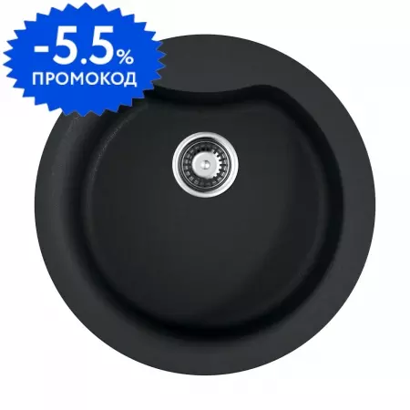 Мойка для кухни «Omoikiri» Yasugata 48R BL 49/49 искусственный камень чёрная