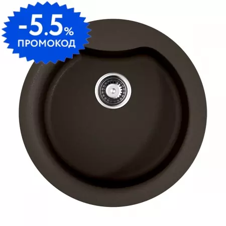 Мойка для кухни «Omoikiri» Yasugata 48R DC 49/49 искусственный камень тёмный шоколад