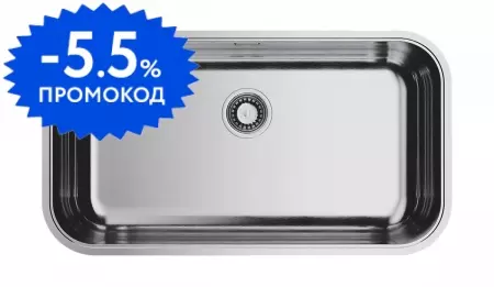 Мойка для кухни «Omoikiri» Omi 76 U/I IN 77/46 нержавеющая сталь