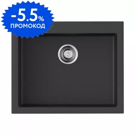 Мойка для кухни «Omoikiri» Bosen 61 BL 61/50 искусственный камень чёрная