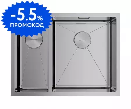 Мойка для кухни «Omoikiri» Taki 58 2 U/IF IN R 59/44 нержавеющая сталь правая