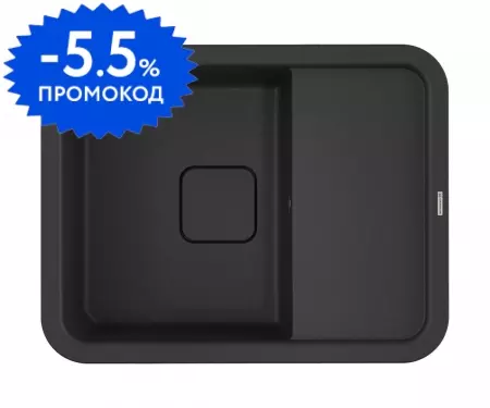 Мойка для кухни «Omoikiri» Tasogare 65 BL 65/51 искусственный камень чёрная универсальная