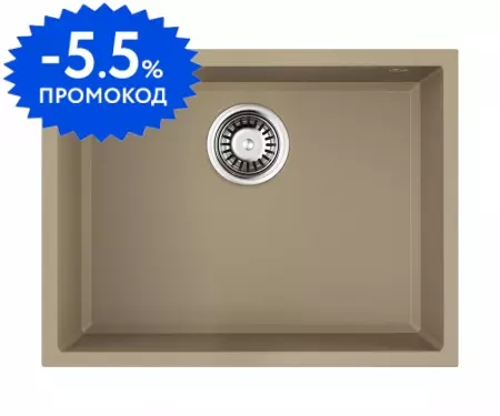 Мойка для кухни «Omoikiri» Tedori 54 U CH 55/42 искусственный камень шампань