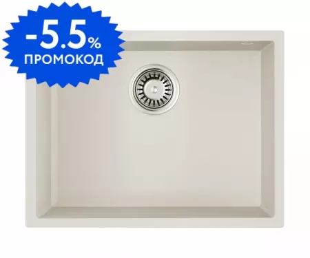 Мойка для кухни «Omoikiri» Tedori 54 U WH 55/42 искусственный камень белая