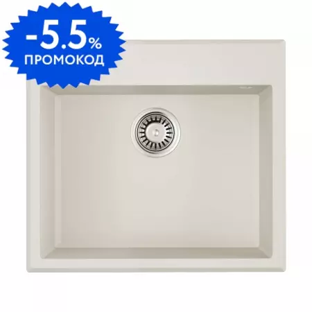 Мойка для кухни «Omoikiri» Tedori 57 WH 57/51 искусственный камень белая