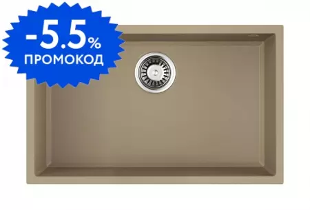 Мойка для кухни «Omoikiri» Tedori 66 U CH 66/42 искусственный камень шампань