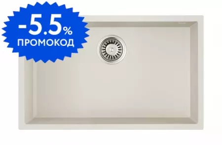 Мойка для кухни «Omoikiri» Tedori 66 U WH 66/42 искусственный камень белая