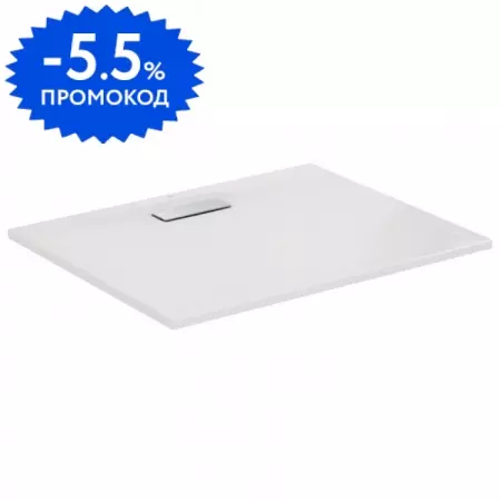 Душевой поддон «Ideal Standard» UltraFlat New T446801 100/80 тонкий акриловый прямоугольный белый глянцевый без сифона