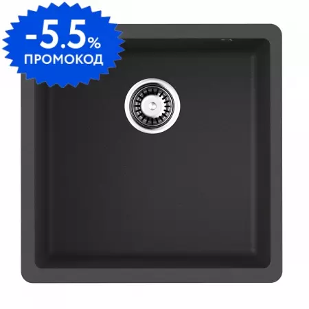 Мойка для кухни «Omoikiri» Bosen 44U BL  44/44 искусственный камень чёрная