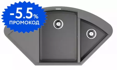 Мойка для кухни угловая «Omoikiri» Sakaime 105C GR 106/58 искусственный камень leningrad grey