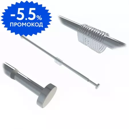 

Карниз для ванной «WasserKRAFT» Dinkel SC-461120 на стену хром