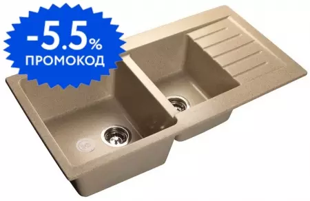 Мойка для кухни «GranFest» Practik GF-P980KL 98/51 искусственный камень песок