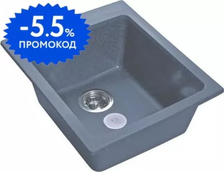 Мойка для кухни «GranFest» Practik GF-P505 43/51 искусственный камень графит