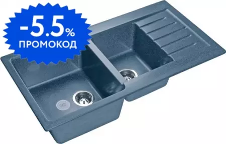 Мойка для кухни «GranFest» Practik GF-P980KL 98/51 искусственный камень графит