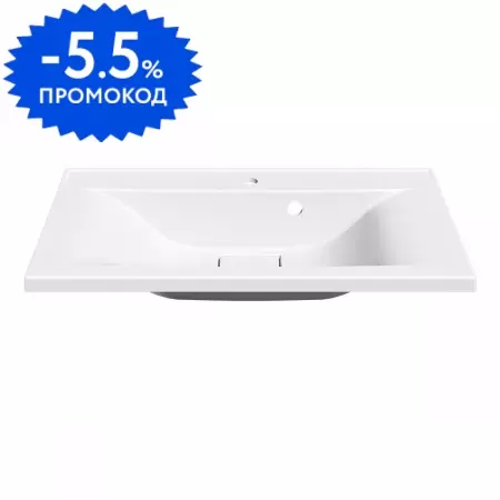 Раковина «Vincea» 75/45 VCB-3M750W искусственный камень белая