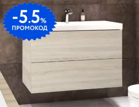 

Тумба с раковиной «Art&Max» Verona push 80 (Am-lav 80) подвесная Rovere Chiaro Sonoma