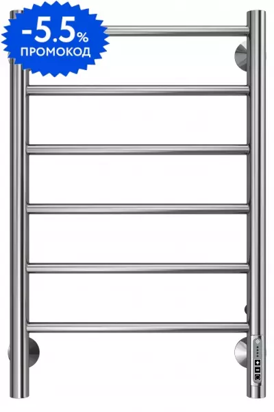 Электрический полотенцесушитель «Terminus» Аврора П6 43/65 Quick Touch хром правый