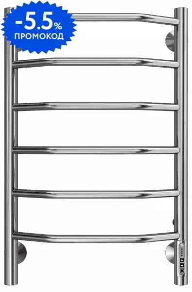 Электрический полотенцесушитель «Terminus» Виктория П6 43/65 Quick Touch хром правый