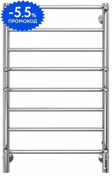 Электрический полотенцесушитель «Terminus» Евромикс П8 53/85 Quick Touch хром правый