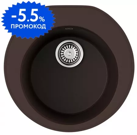 Мойка для кухни «Omoikiri» Miya 50R DC 50/49 искусственный камень темный шоколад