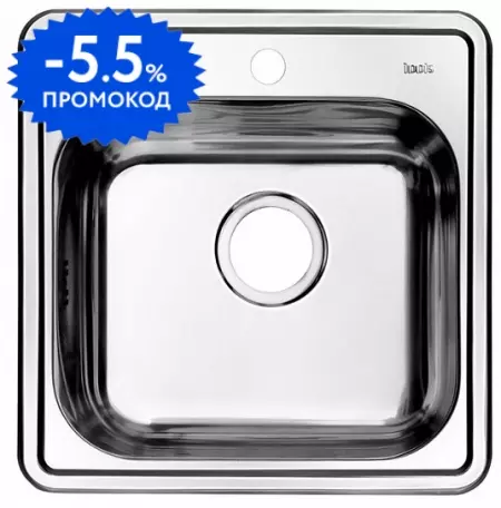 Мойка для кухни «Iddis» Strit STR48S0i77 48/48 нержавеющая сталь шелк