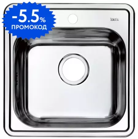 Мойка для кухни «Iddis» Strit STR48P0i77 48/48 нержавеющая сталь нержавеющая сталь