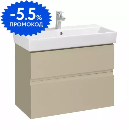 Тумба с раковиной «Roca» Oleta new 80 (Oleta 80/39 3274C500Y) подвесная капучино