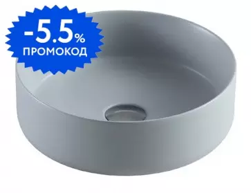 Раковина «Azario» 35/35 AZ3134MFGSP фарфоровая светло-серая