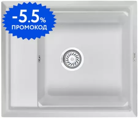 Мойка для кухни «Granula» KS-6004 60/51 искусственный камень арктик