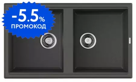 Мойка для кухни «Omoikiri» Tedori 86-2-PL 86/51 искусственный камень платина