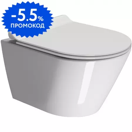 

Подвесной унитаз безободковый «GSI» Kube X Swirlflush 941511/MS86CSN11 белый с сиденьем дюропласт с микролифтом белое