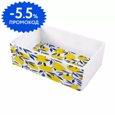 Мойка для кухни «Omoikiri» Mikura 76-Lemon 76/46 Natceramic белая