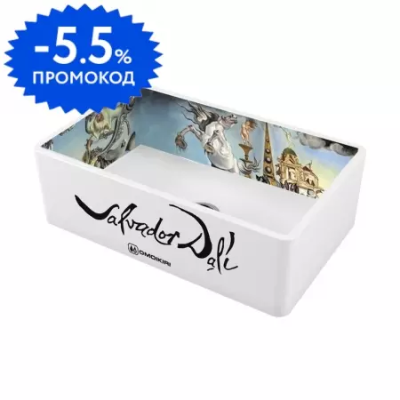 Мойка для кухни «Omoikiri» Mikura 76-Dali 76/46 Natceramic белая