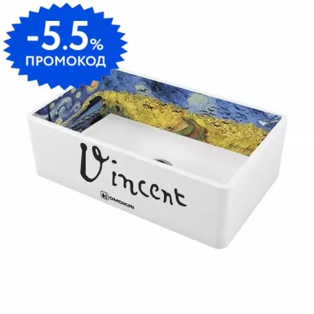 Мойка для кухни «Omoikiri» Mikura 76-Vangogh 76/46 Natceramic белая