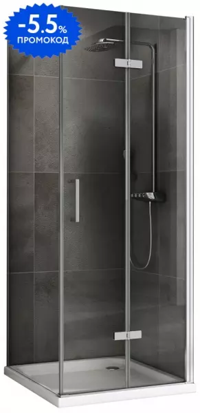 

Душевой угол-ограждение «Abber» Zart AG08080P-S91 80/90 прямоугольный прозрачный/хром без поддона универсальный