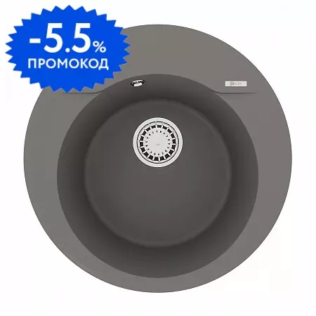 Мойка для кухни «Lemark» Sula 500 50/50 искусственный камень серый шелк