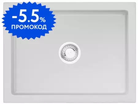 Мойка для кухни «Omoikiri» Mikura 61-WH Glossy 61/46 Natceramic белая