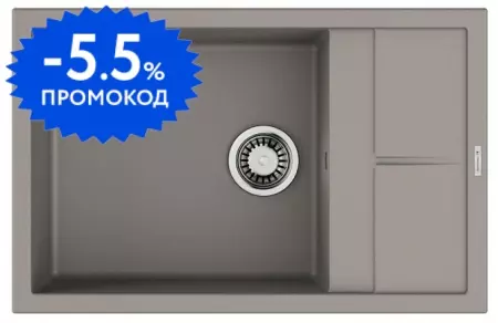 Мойка для кухни «Omoikiri» Sumi 78A-LB-GR 78/50 Artceramic Leningrad grey