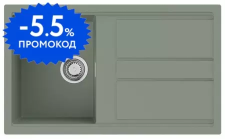 Мойка для кухни «Omoikiri» Kitagawa 86-WG 86/51 Artceramic wind green